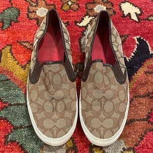 Coach Chrissy Signature Slip On Sneakers Shoes